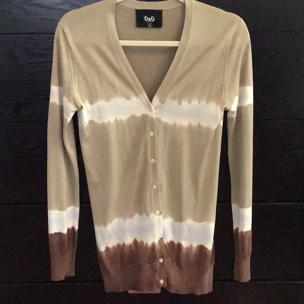 Dolce & Gabbana large knitted silk cardigan
